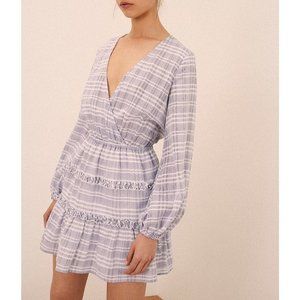 The Fifth Label Ivy Stripe Mini Dress Dress Gray White